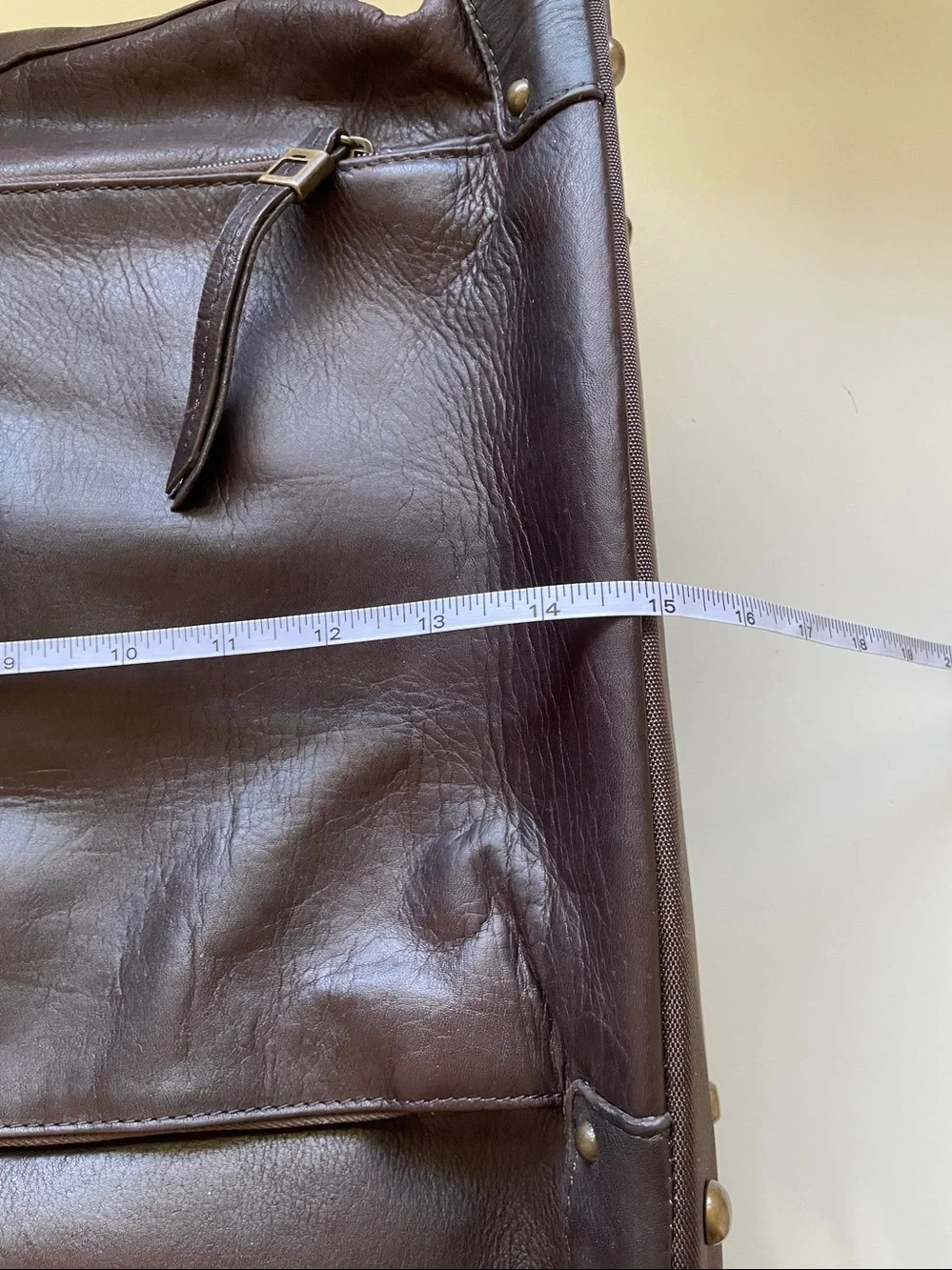 Solo Espresso Leather Tote Bag Shoulder Purse Travel Organizer Carryall Pockets